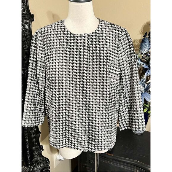 The Limited Scandal Houndstooth Blazer NWT Size Large - Picture 1 of 4